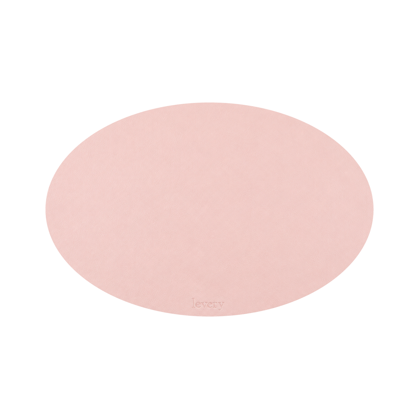 Strawberry Smoothie Pacific Oval table mat in Roskin vegan leather