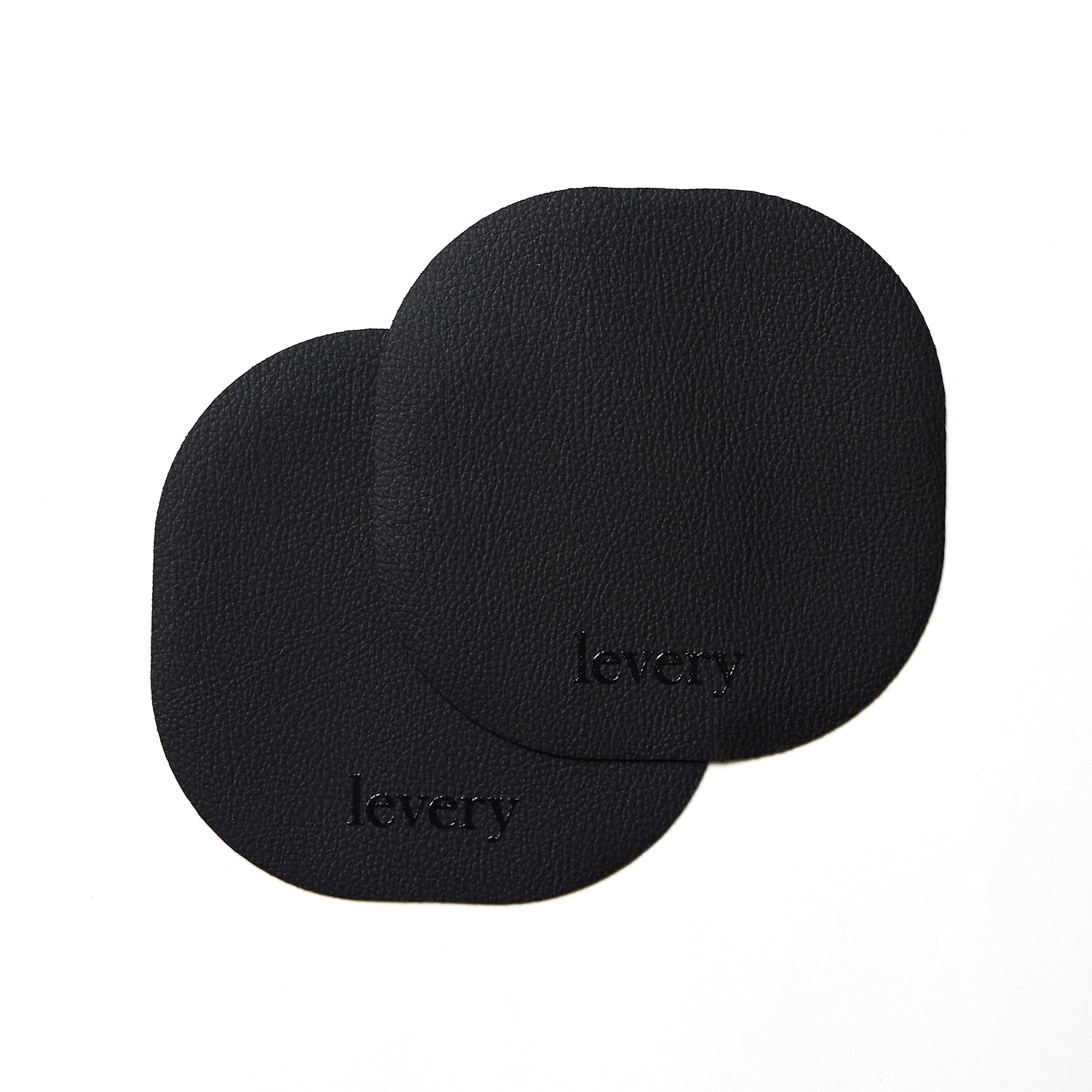 Pacific coaster set of 2 in Roskin vegan leather — front view