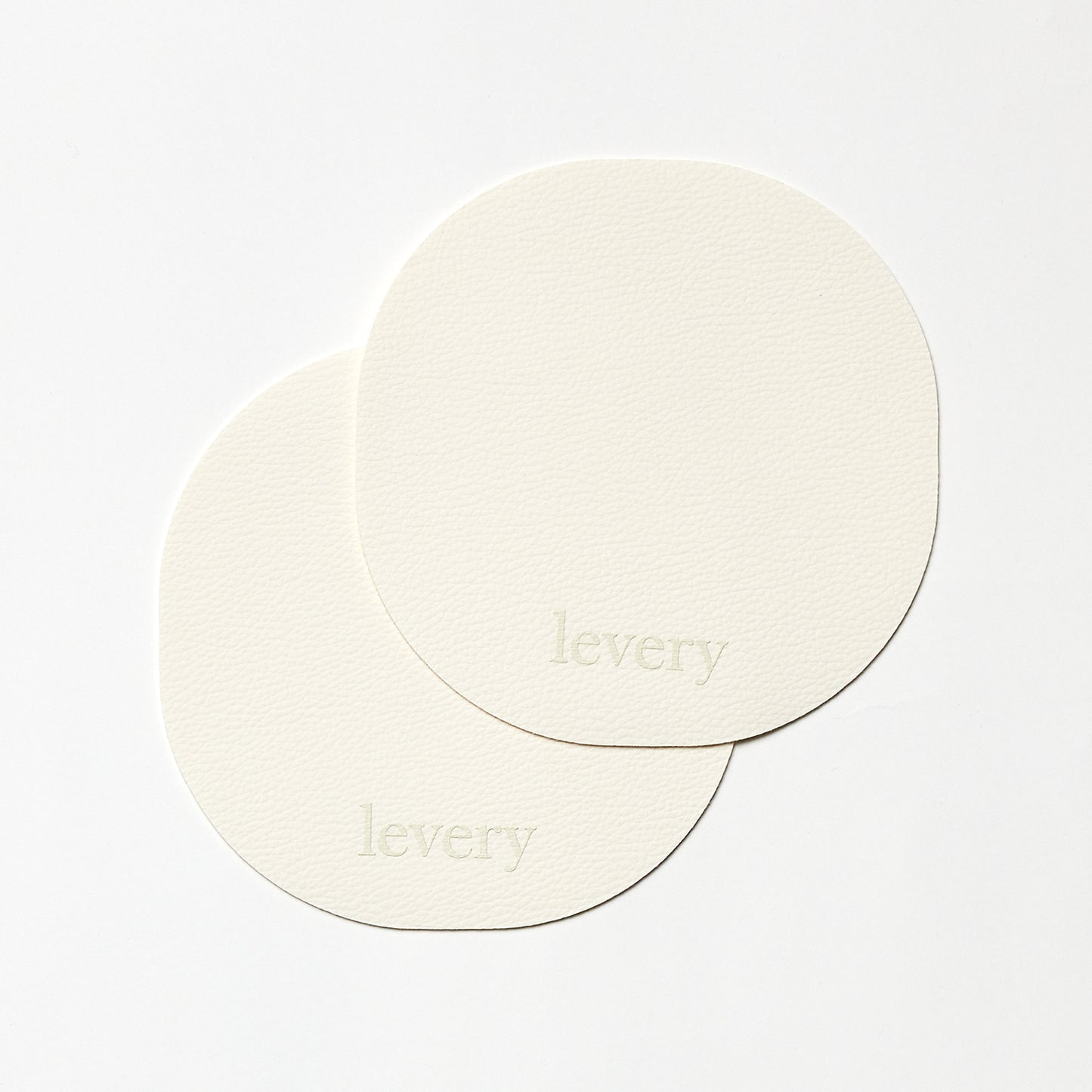 Pacific coaster set of 2 in Roskin vegan leather — detail view