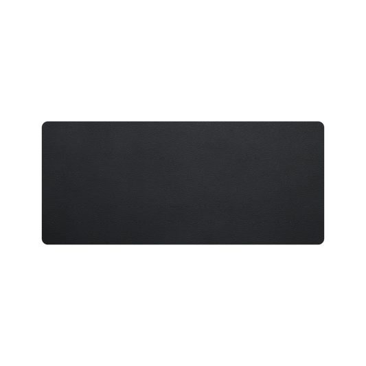 Black Roskin vegan leather desk pad, 90 x 40 cm