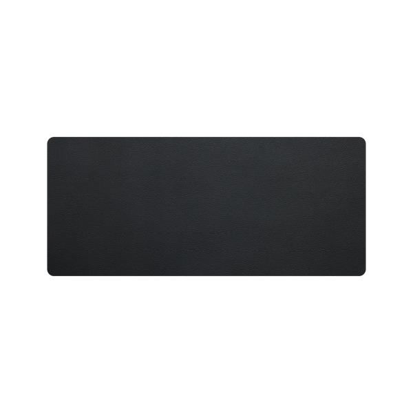 Black Roskin vegan leather desk pad, 90 x 40 cm