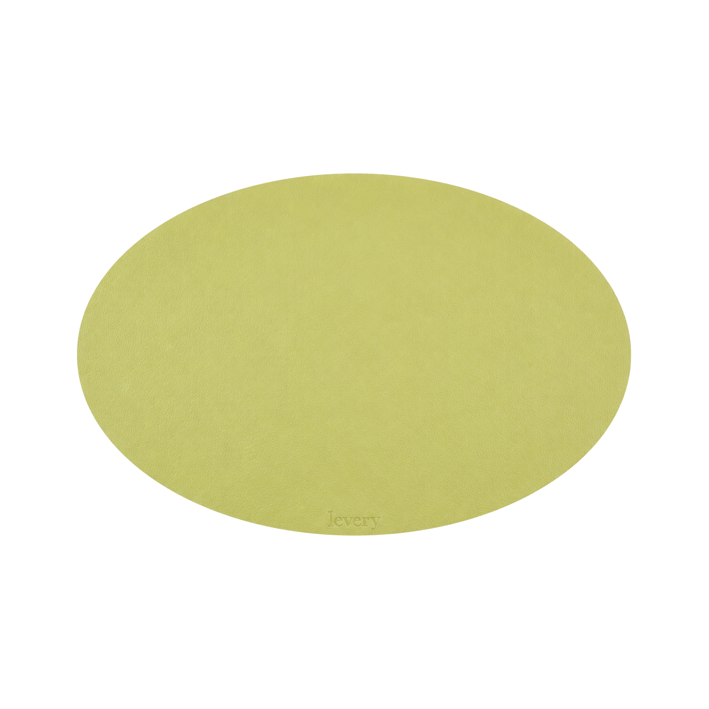 Avocado Pacific Oval table mat in Roskin vegan leather