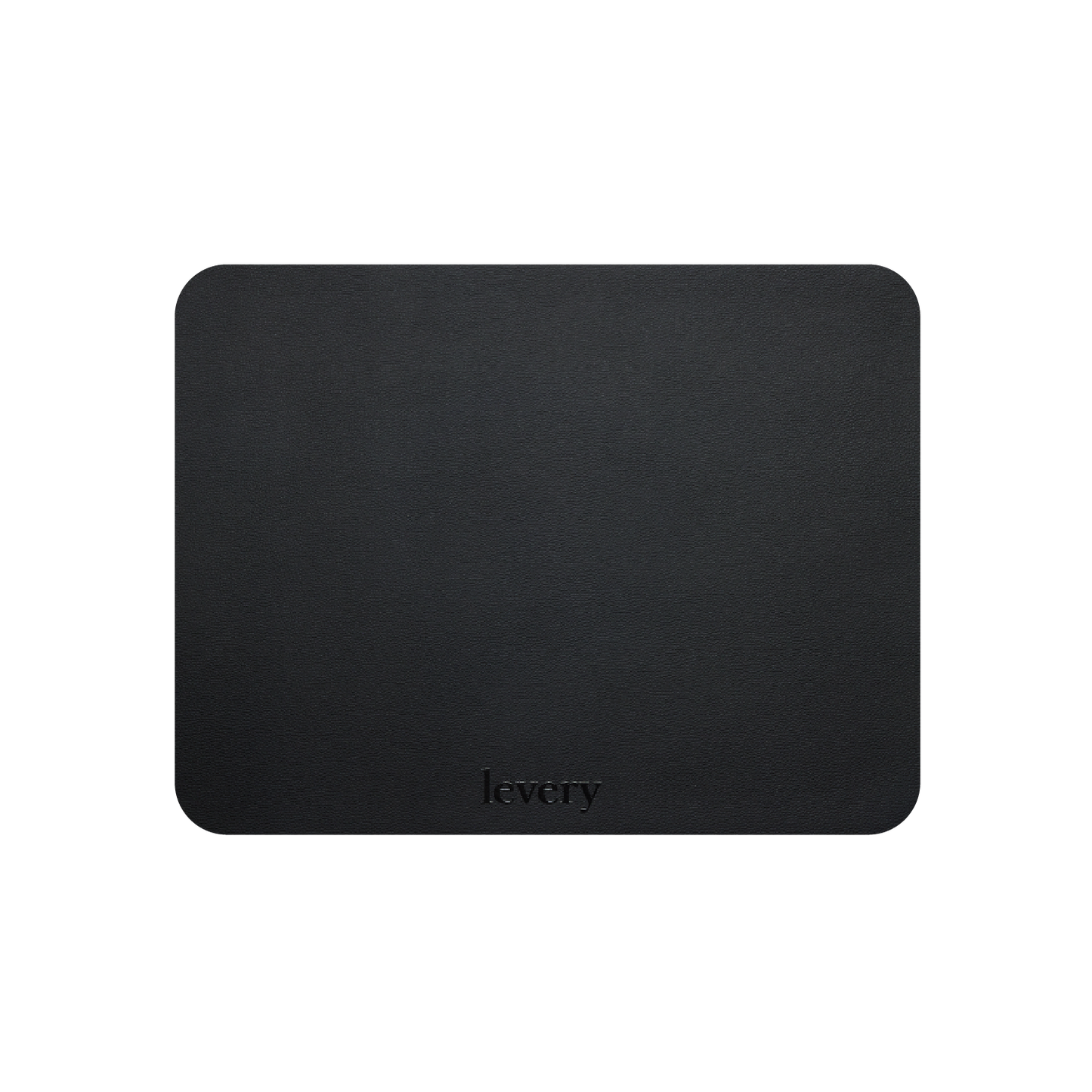 Black Pacific Block table mat in Roskin vegan leather