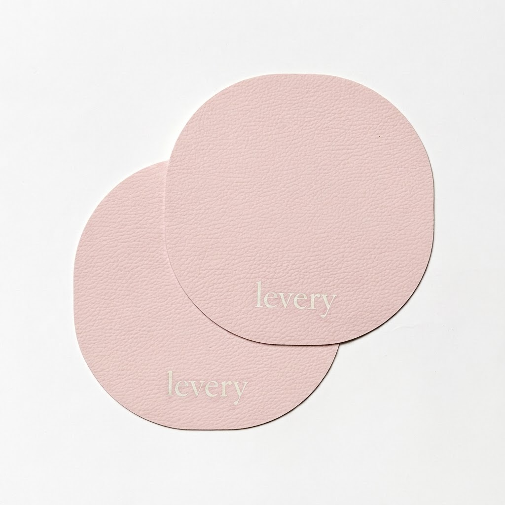 Strawberry Smoothie Pacific coaster set of 2 in Roskin vegan leather